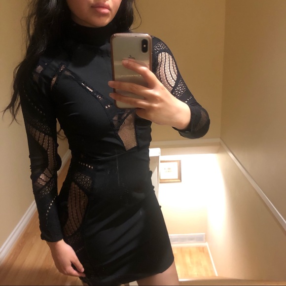 Missguided Black Mini Dress - Picture 1 of 8